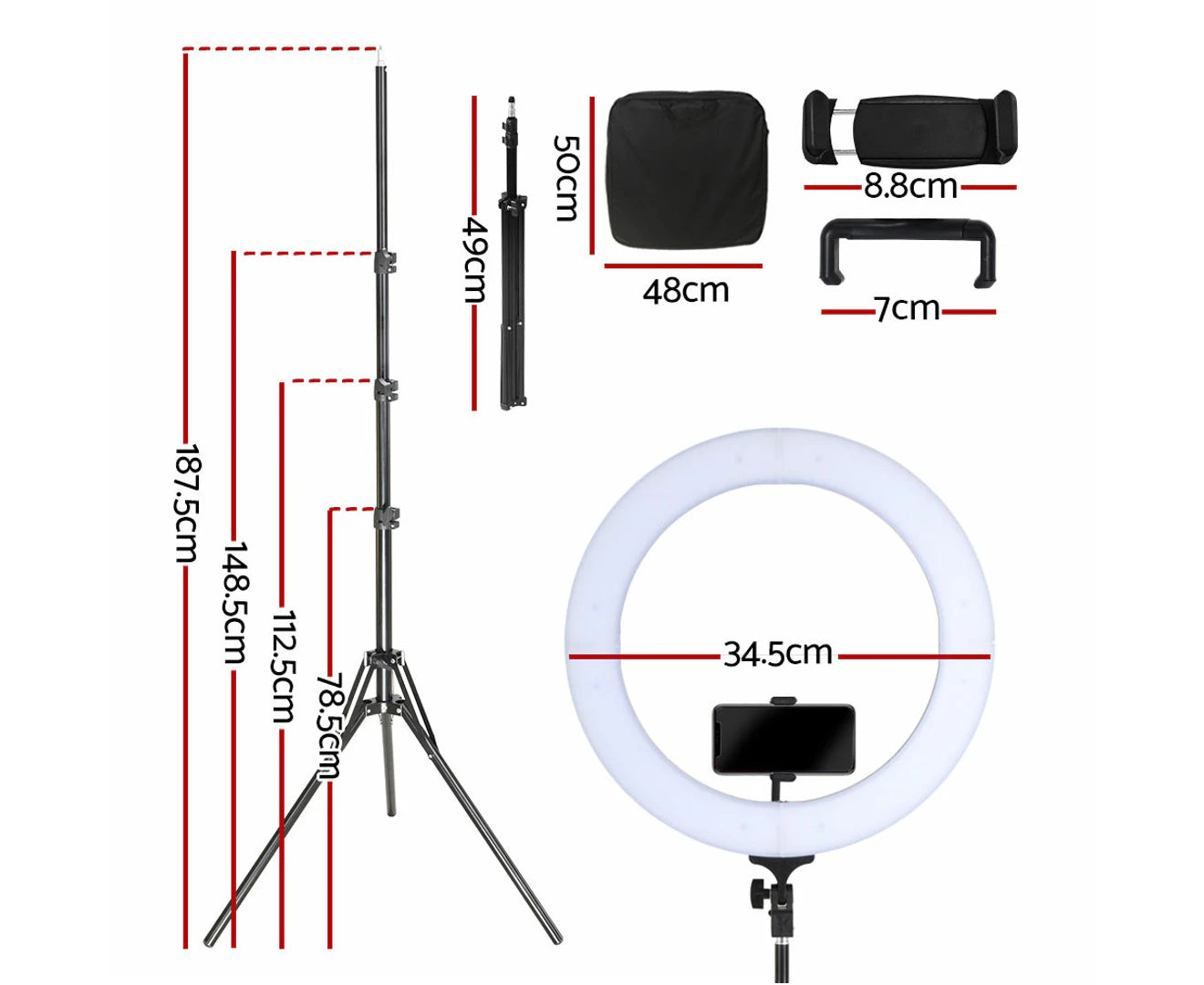 Ring Light 14" Tripod Stand