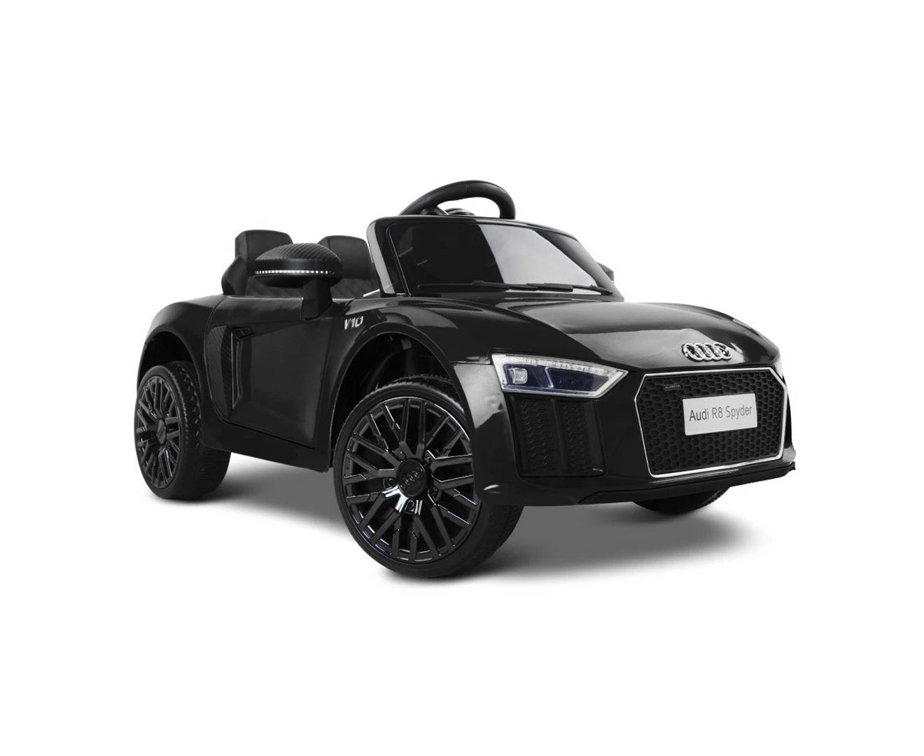 Kids Ride on Car  Licensed R8 Battery Electric Toy Black Remote 12V Cars